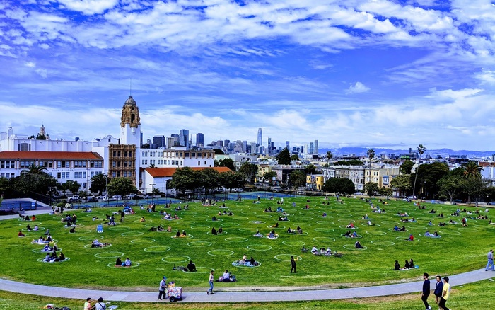 Mission Dolores Park Dog Play Areas off-leash dog area in San Francisco