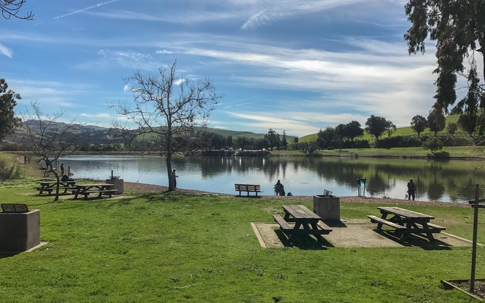 Dog park at Ed R. Levin County Park in Milpitas