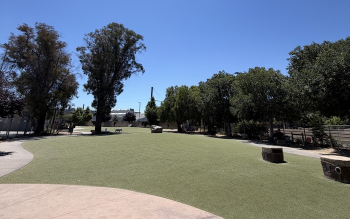 Big-dog area at Reed Street (Raymond G. Gamma) Dog Park in Santa Clara