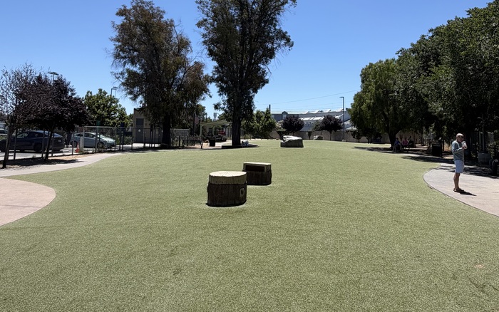 Big-dog area at Reed Street (Raymond G. Gamma) Dog Park in Santa Clara