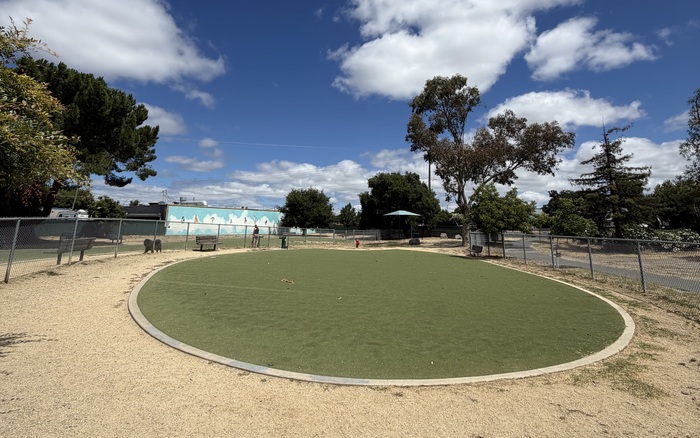 Small-dog area at Los Gatos Creek County Dog Park in Campbell