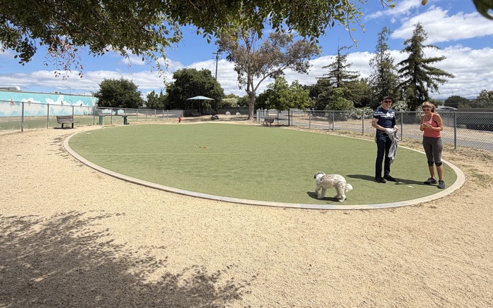 Small-dog area at Los Gatos Creek County Dog Park in Campbell