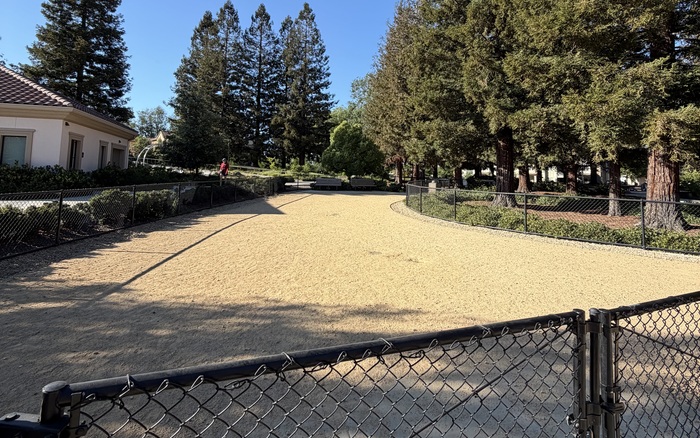 Small-dog area at Muwékma Park dog park in Sunnyvale
