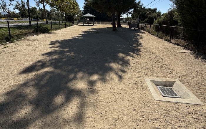 Small-dog area at Shoreline Dog Park in Mountain View